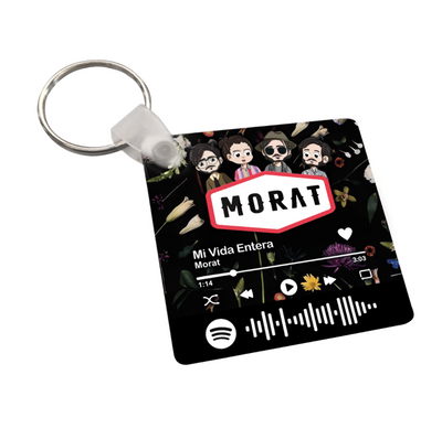 Llavero Personalizado| Morat | Mi Vida Entera | Codigo Spotify 2