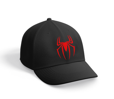 Gorra Personalizada | Negra | Spider-Man | Logo rojo