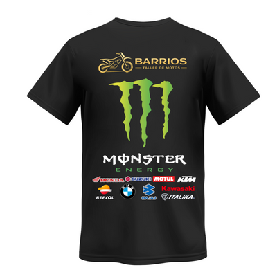 Playera | Overzise | Negra | Taller de Motos | Barrios