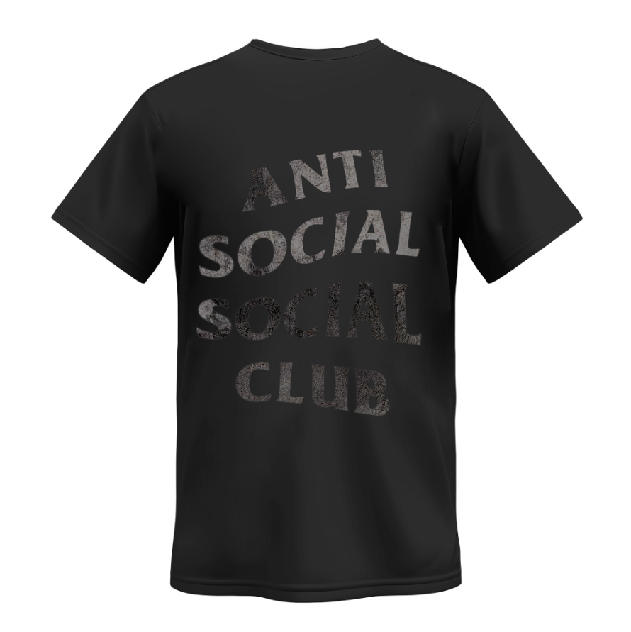 Playera | Negra | Junior H | Anti Social Social Club | gris