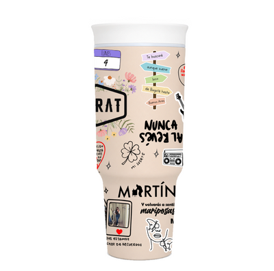 Vasos Térmico 1300ml | Beige | Morat | Lo mejor de Morat | figuritas | 2 fititos