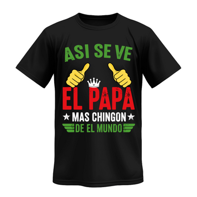 Playera | Negra | El papá más chingon del mundo
