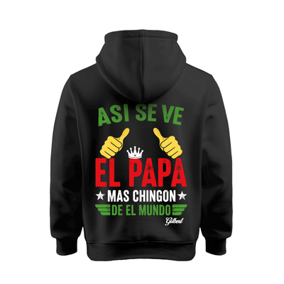 Sudadera | Negra | El papá más chingon del mundo