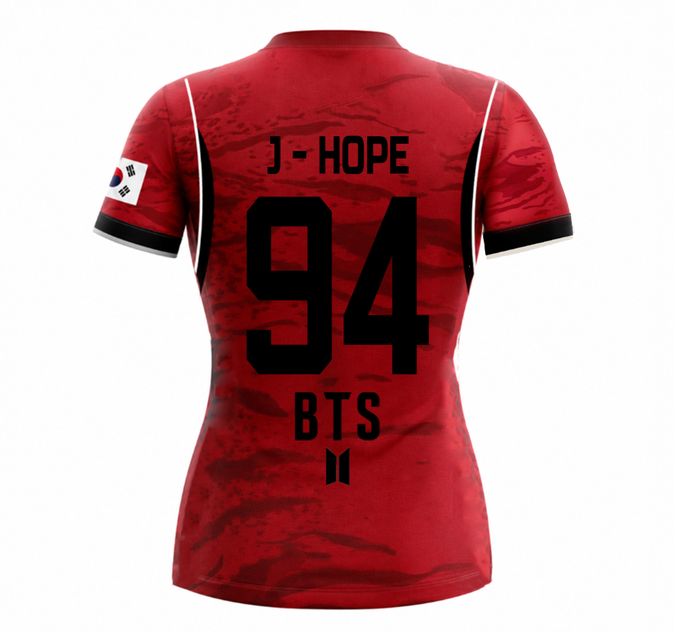 Uniforme Deportivo | Camisola Full Sublimación | Corea del Sur (KFA) | BTS | J - HOPE