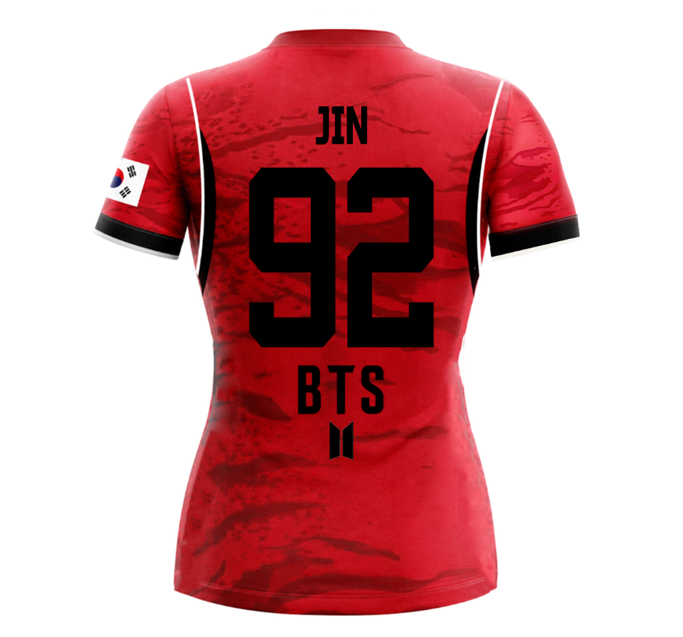 Uniforme Deportivo | Camisola Full Sublimación | Corea del Sur (KFA) | BTS | JIN