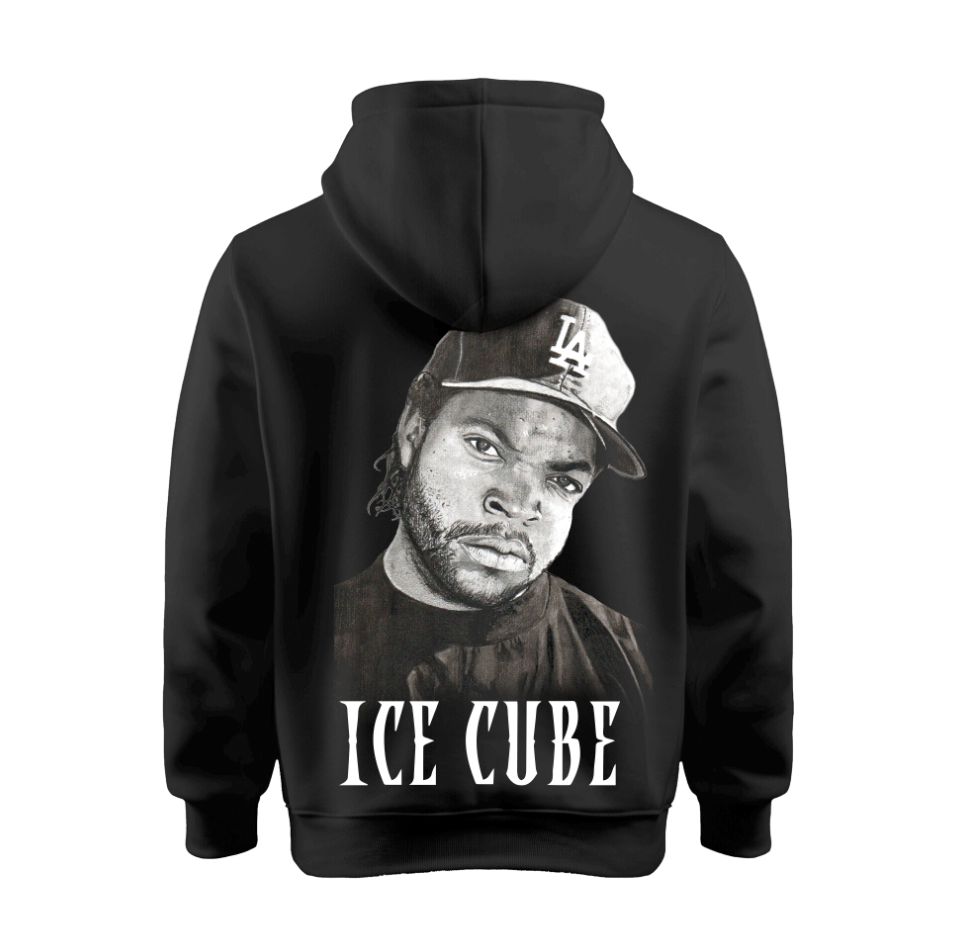 Sudadera | Negra | Ice Cube | Face