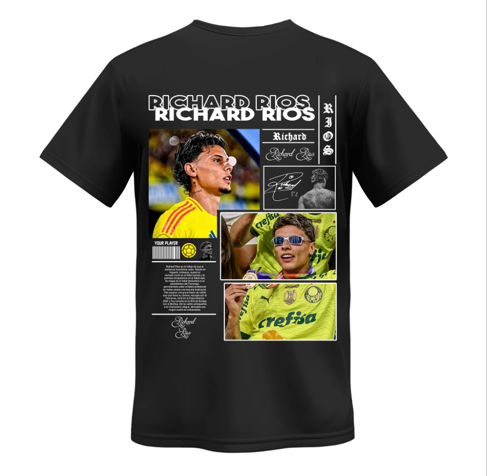 Playera | Negra | Richard Rios