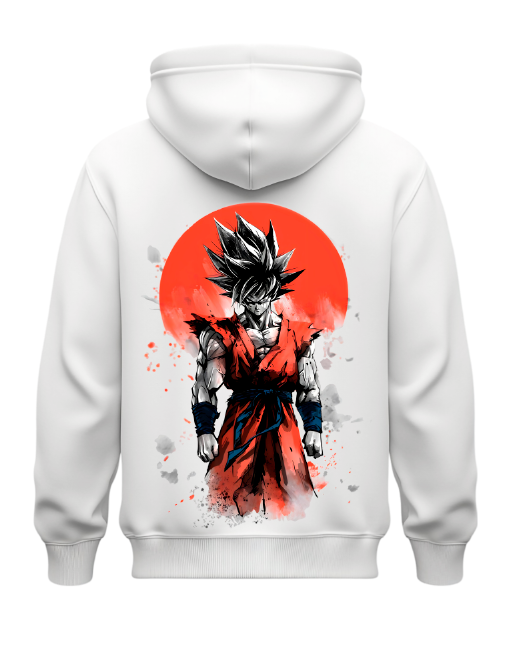 Sudadera| Blanca| Dragon| Ball Z