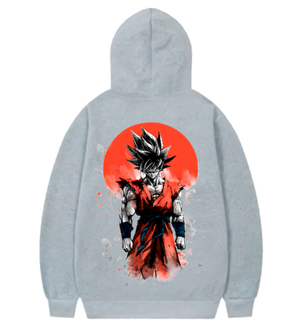 Sudadera| Gris| Dragon| Ball Z