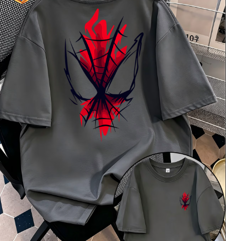 Playera | gris | Hombre araña | spiderman | playera de verano