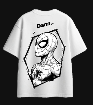 Playera | Blanco | Hombre araña | spiderman | blanco y negro