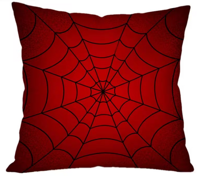 Cojín Personalizado| Roja | Temática| Spider-Man | Telaraña en rojo
