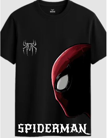 Playera | Negro | Hombre araña | spiderman | elegante personalizado