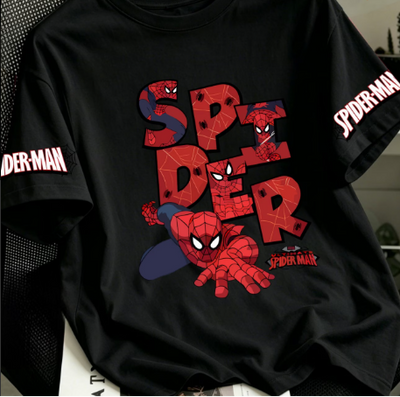 Playera | negro | Hombre araña | spiderman | comoda spider man