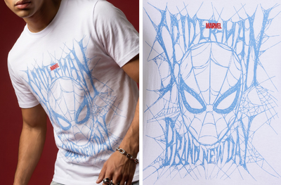 Playera | Negro | Hombre araña | spiderman | grafico boceto | lineas