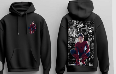 Sudadera | Negro | Hombre Araña | Spider man | dibujo animado