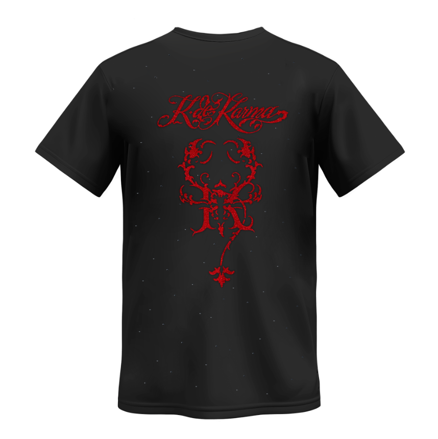 Playera | Negra | Perlado negro | K de Karma
