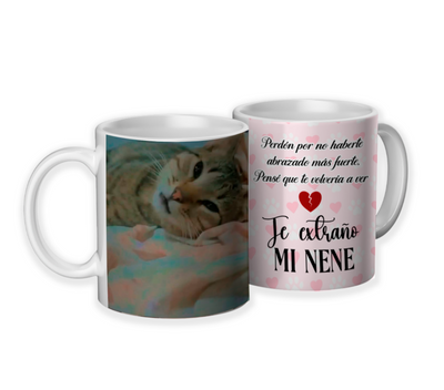 Taza Personalizada | Magica | Gatito | Te extraño