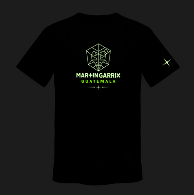 Playera Personalizada |Negro| Fluorescente | Brilla en la obscuridad | Martin Garrix