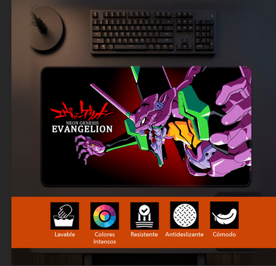 Mouse Pad Gamer | Neon Genesis Evangelion | Unidad 01 (Eva-01)