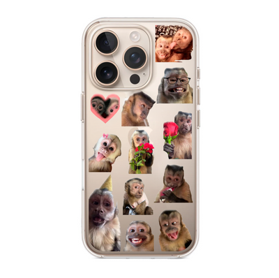 Funda | Resina Encapsulada | Iphone 16 pro | Collage | monitos