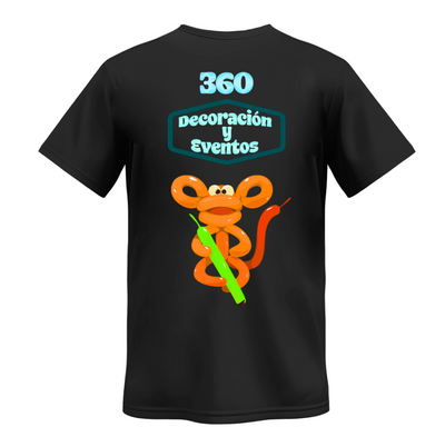 Playera | Negra | Fiesta 360 | Decoraciones y eventos 3
