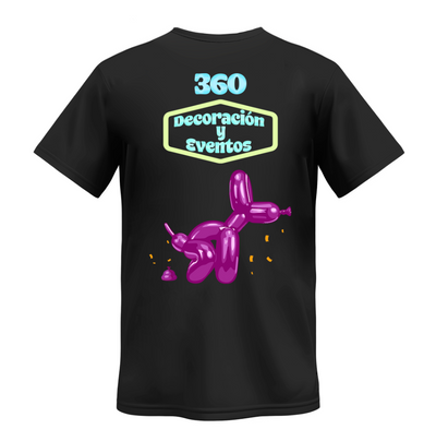 Playera | Negra | Fiesta 360 | Decoraciones y eventos 1