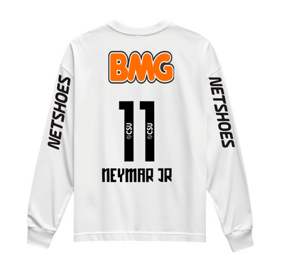 Sudadero | Cuello Redondo | Blanco | Neymar | Santos FC