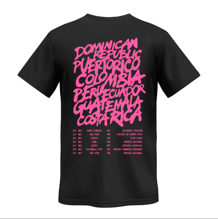 Playera | Negra | Ed Sheeran | Loop Tour | Latinoamerica
