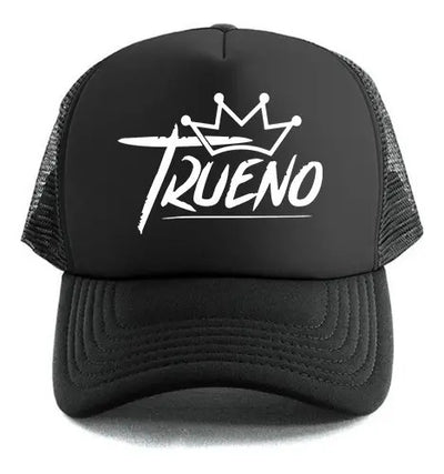 Gorra Personalizada | Negra | Trueno | Fuente Artistica