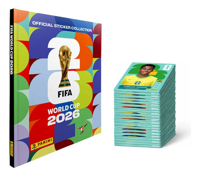 COMBO MUNDIAL 2026: Álbum Pasta Blanda + Colección Completa de Stickers