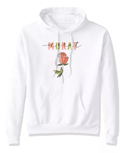 Sudadera Con Gorro Morat Banda Rosa Cursiva Amor Musica