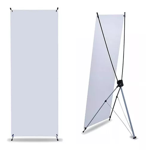 Display tipo X ajustable para eventos 120 cms x 150 cms