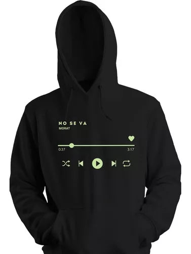 Sudadera de Morat con canción de Spotify