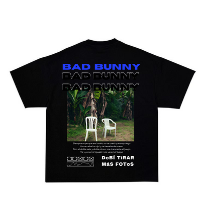 Playera Negra |Bad Bunny | Sillas
