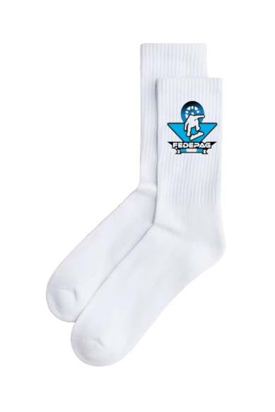Calcetines | Personalizados | blanco | Federación Deportiva Nacional de Patinaje de Guatemala