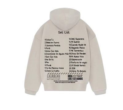 Sudadera beige | MORAT | Collaje | Gira los estadios ADQA