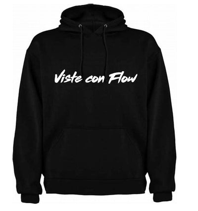 Sudadera personalizada| Negra| Vistete con Flow