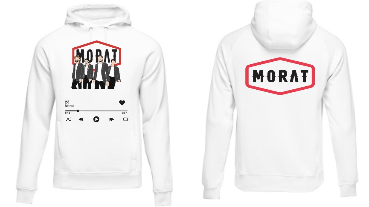 Sudadera Morat Blanco | Morat Spotify | 23