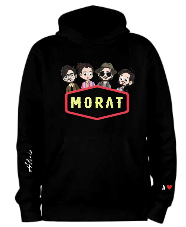 Sudadera Morat | Flurecente | Brilla en la obscuridad | Negro | MORAT | Diseño Cliente Alicia