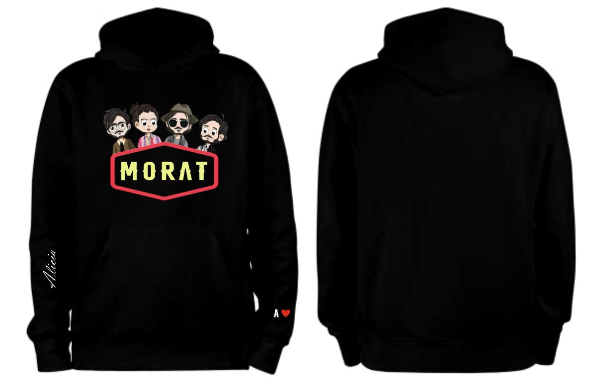 Sudadera Morat | Flurecente | Brilla en la obscuridad | Negro | MORAT | Diseño Cliente Alicia