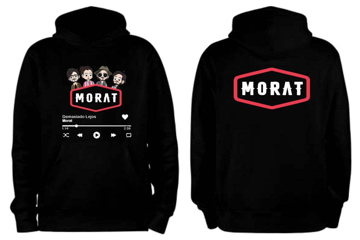 Sudadera Morat | Negro | Demasiado Lejos