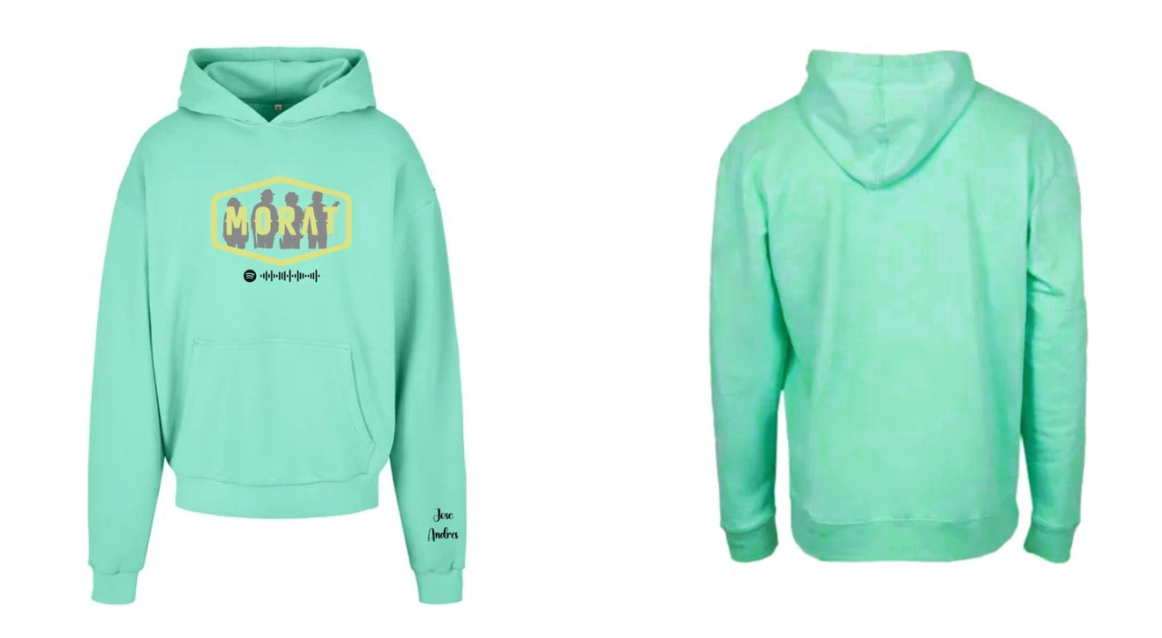 Sudadera Morat | Verde Menta | Fluorescente | MORAT | Diseño Cliente Eva