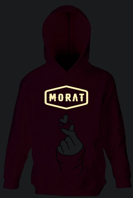 Sudadera Morat | Fluorescente | Brilla en la obscuridad | Rosado | Siempre llego tarde