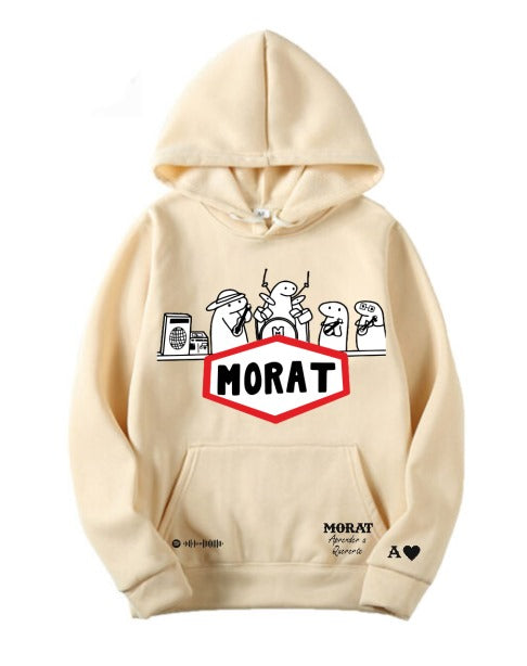 Sudadera Morat | Beige | MORAT | Diseño Cliente A | Aprender a Quererte