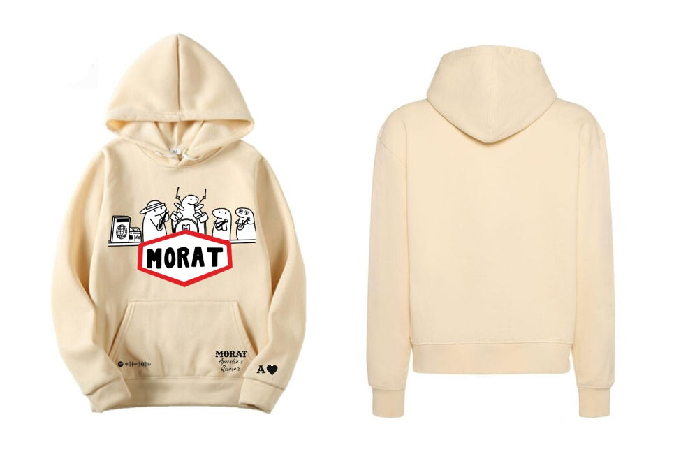 Sudadera Morat | Beige | MORAT | Diseño Cliente A | Aprender a Quererte