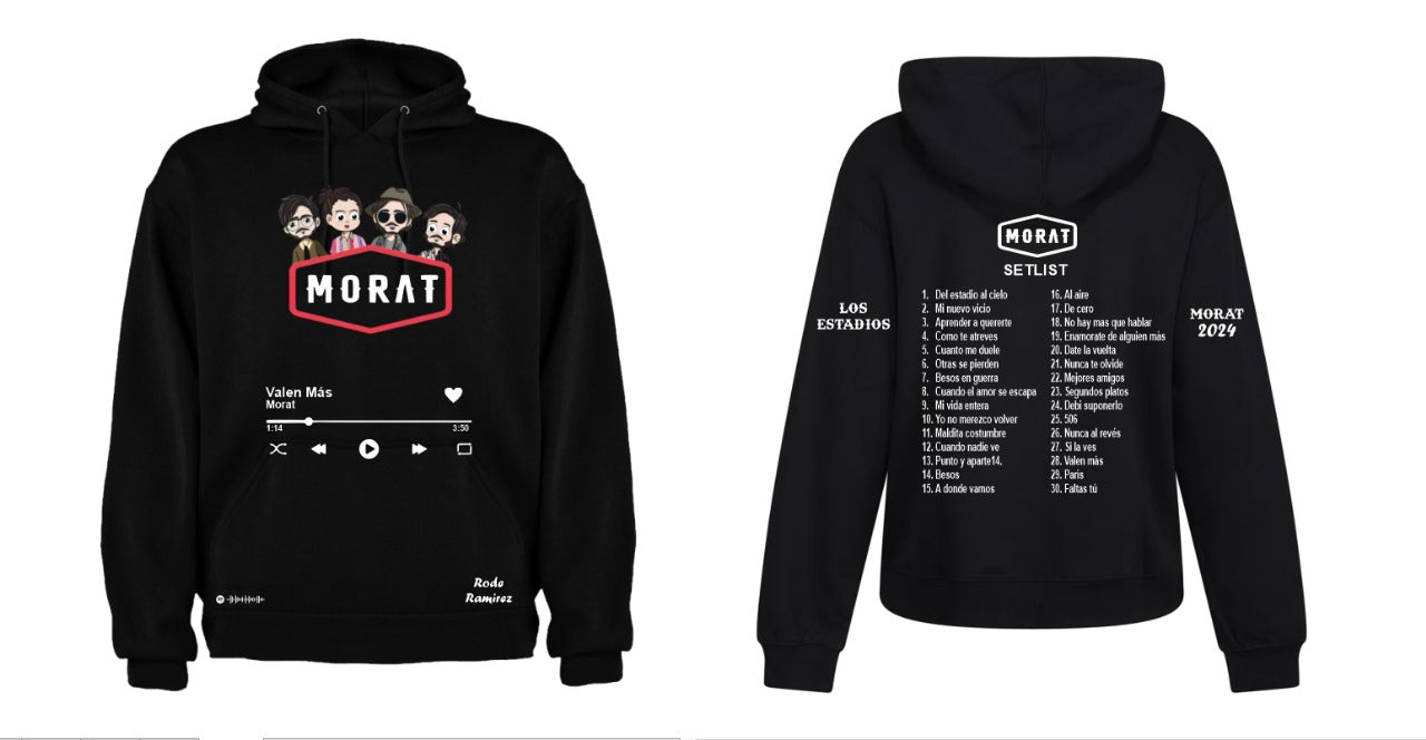 Sudadera Morat | Blanco | MORAT | Diseño Cliente Rode | Set List