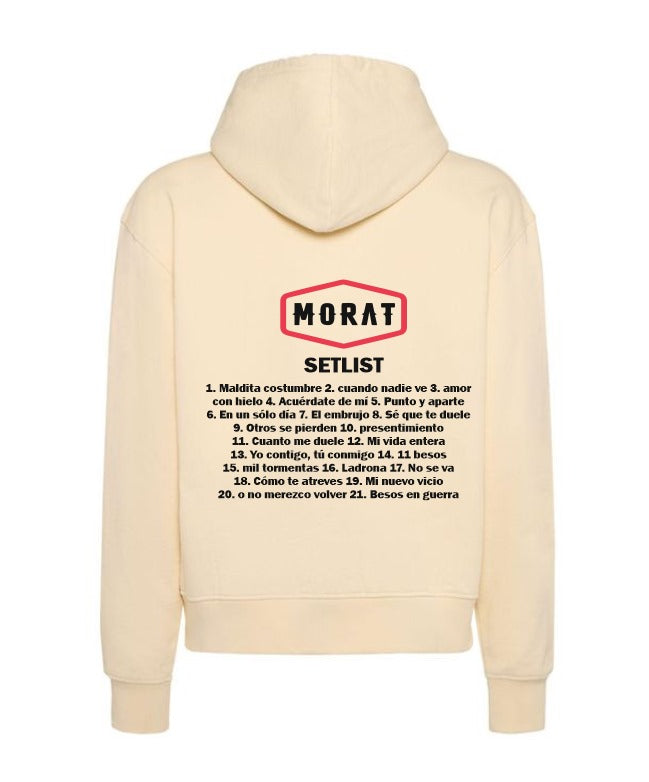 Sudadera Morat | Beige | SETLIST Balas Perdidas | Animado | Fecha de concierto