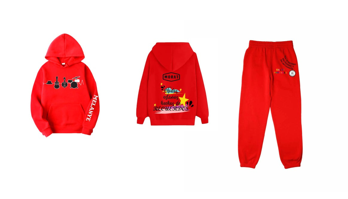 Conjunto | Sudadera Pants | Color Rojo | Morat