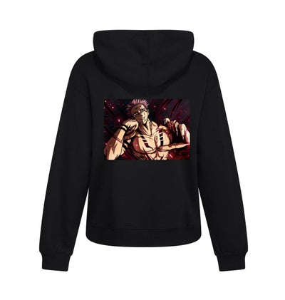 Sudadera Ánime | Negro | Jujutsu Kaisen | Mangas personalizadas en Blanco